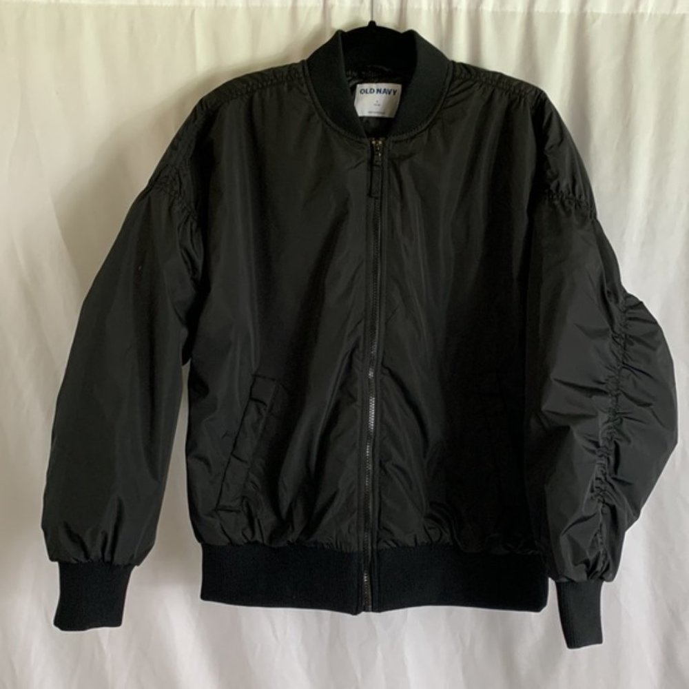 Old Navy Black Bomber Jacket